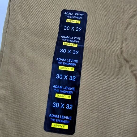 NWT Adam Levine The Engineer Khaki Brown Skinny Jeans Size 30x32 - Picture 4 of 4